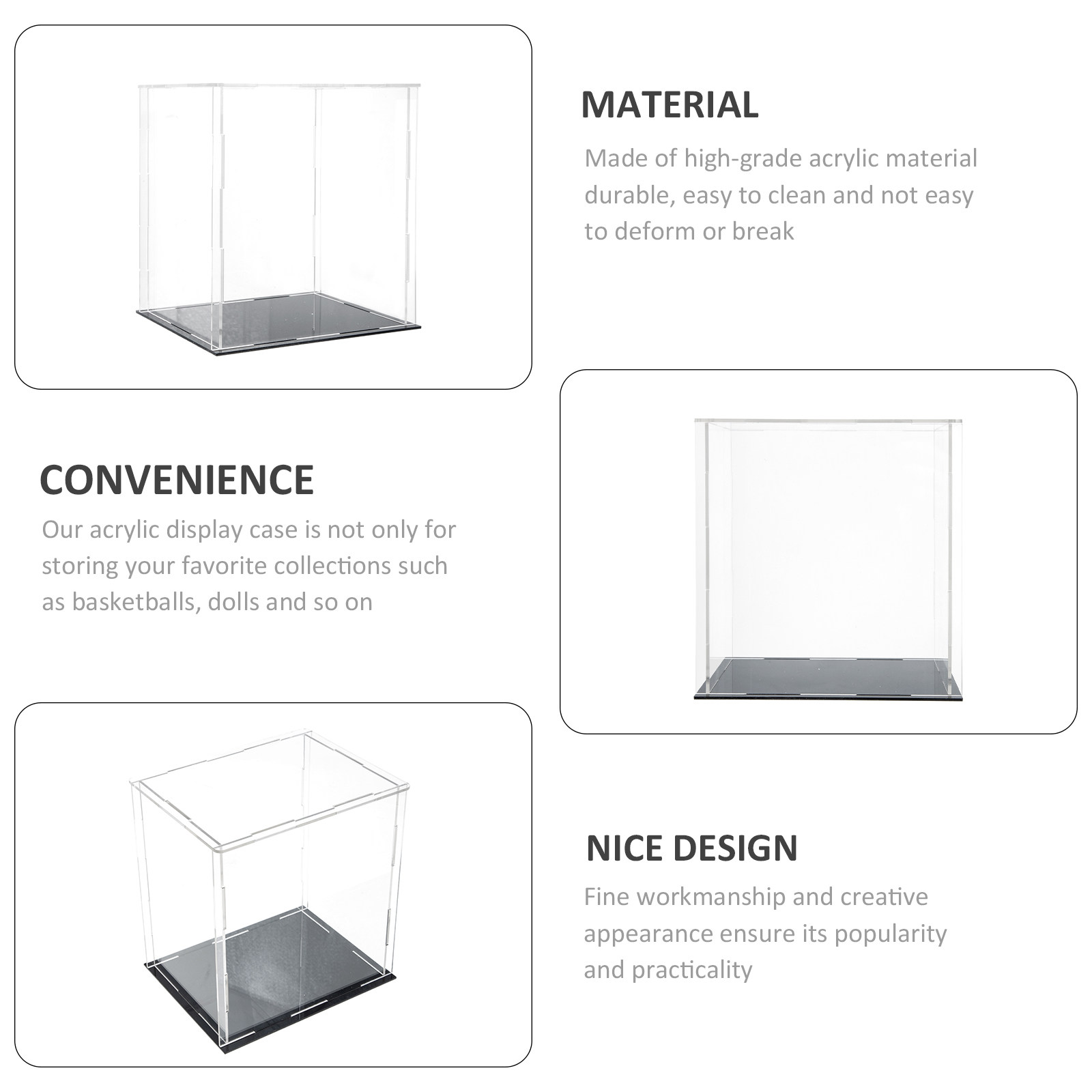 Boîte de présentation transpar - Display Case Acrylic avis et prix